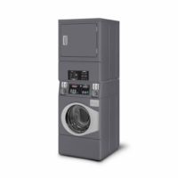 Speed Queen Stack Washer Dryer Coin Operated (STENCASP175TW01) Electric  Heating