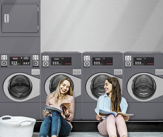 Professional washer in multi housing laundry facility