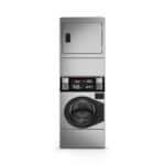 Stack washer dryer - Coin operated Stainless Steel - Speed Queen STWC front view